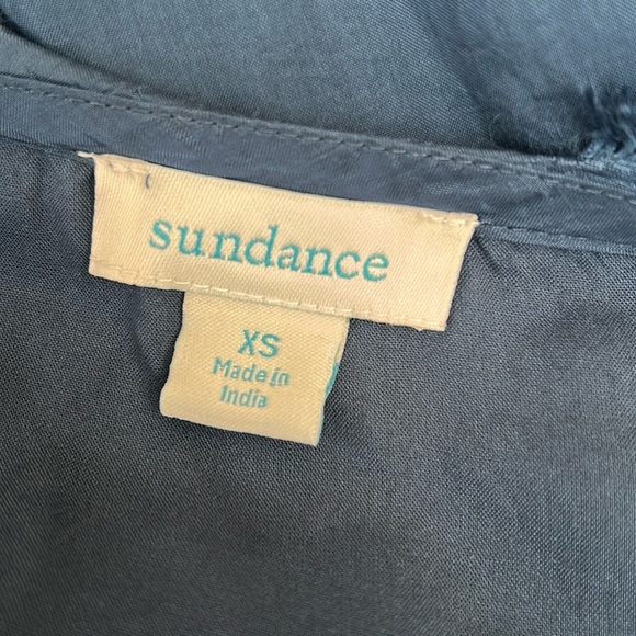 Sundance Parlor Blooms Boho Floral Embroidered Balloon Sleeve Blouse Top size XS - Picture 11 of 12